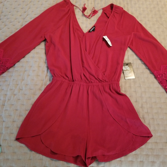 Express Red Romper- Small - Picture 2 of 9